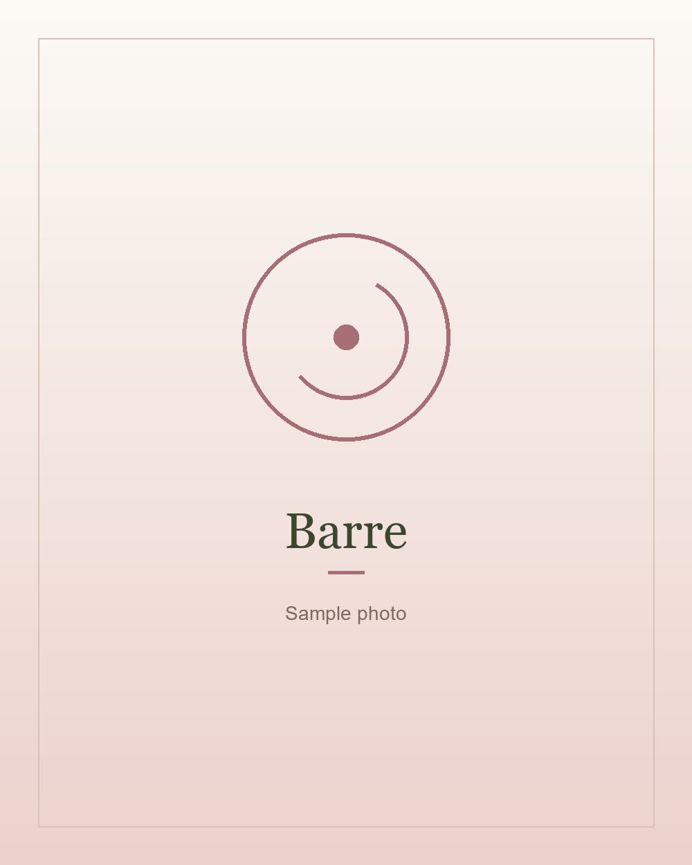 Barre training class